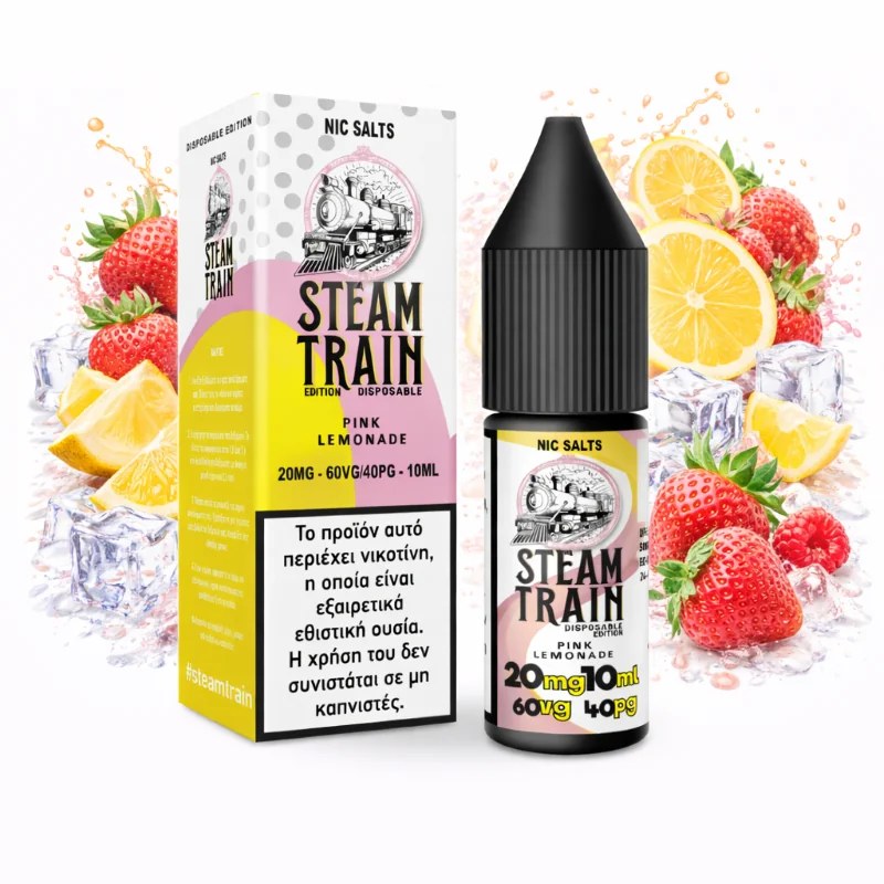 Steam Train - Disposable Edition Pink Lemonade Nic Salt 20mg 10ml
