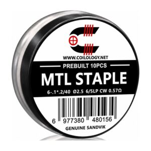 Coilology – MTL Staple Coil SANDVIK Ni80 0.57ohm 10τμχ