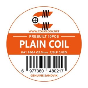 Coilology – Plain Coil SANDVIK Kanthal 26GA 0.82ohm 10τμχ