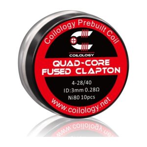 Coilology – Quad Core Fused Clapton Coil Ni80 0.28ohm 10τμχ