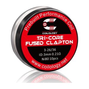 Coilology – Tri-core Fused Clapton Prebuilt Coil Ni80 0.21ohm 10τμχ